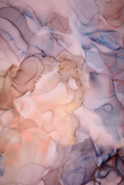 Alkol mürekkebi tekniğinde doğal lüks, soyut, akışkan sanat resimleri. Şefkatli ve rüya gibi duvar kağıtları. Renklerin karışımı şeffaf dalgalar ve altın girdaplar yaratır. Posterler ve diğer basılı materyaller için