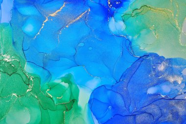 Alkol mürekkebi tekniğinde doğal lüks, soyut, akışkan sanat resimleri. Şefkatli ve rüya gibi duvar kağıtları. Renklerin karışımı şeffaf dalgalar ve altın girdaplar yaratır. Posterler ve diğer basılı materyaller için