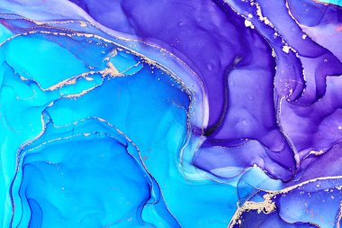 Alkol mürekkebi tekniğinde doğal lüks, soyut, akışkan sanat resimleri. Şefkatli ve rüya gibi duvar kağıtları. Renklerin karışımı şeffaf dalgalar ve altın girdaplar yaratır. Posterler ve diğer basılı materyaller için