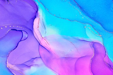 Alkol mürekkebi tekniğinde doğal lüks, soyut, akışkan sanat resimleri. Şefkatli ve rüya gibi duvar kağıtları. Renklerin karışımı şeffaf dalgalar ve altın girdaplar yaratır. Posterler ve diğer basılı materyaller için