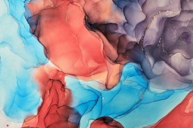 Alkol mürekkebi tekniğinde doğal lüks, soyut, akışkan sanat resimleri. Şefkatli ve rüya gibi duvar kağıtları. Renklerin karışımı şeffaf dalgalar ve altın girdaplar yaratır. Posterler ve diğer basılı materyaller için