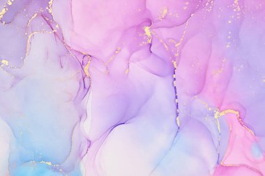 Şeffaf renk akımları, yılan gibi kıvrılan metalik girdaplar ve köpüklü renk spreyleri bu serbest akan dokuların manzarasını şekillendirir. Alkol mürekkebi tekniğindeki doğal lüks, akışkan sanat resimleri.