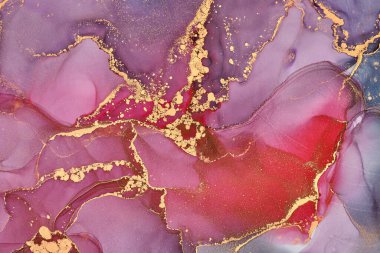 Şeffaf renk akımları, yılan gibi kıvrılan metalik girdaplar ve köpüklü renk spreyleri bu serbest akan dokuların manzarasını şekillendirir. Alkol mürekkebi tekniğindeki doğal lüks, akışkan sanat resimleri.