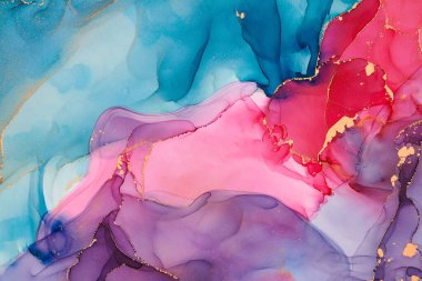 Şeffaf renk akımları, yılan gibi kıvrılan metalik girdaplar ve köpüklü renk spreyleri bu serbest akan dokuların manzarasını şekillendirir. Alkol mürekkebi tekniğindeki doğal lüks, akışkan sanat resimleri.