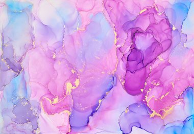 Şeffaf renk akımları, yılan gibi kıvrılan metalik girdaplar ve köpüklü renk spreyleri bu serbest akan dokuların manzarasını şekillendirir. Alkol mürekkebi tekniğindeki doğal lüks, akışkan sanat resimleri.