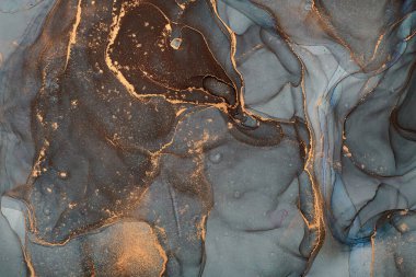 Alkol mürekkebi tekniğinde doğal lüks, soyut, akışkan sanat resimleri. Şefkatli ve rüya gibi duvar kağıtları. Renklerin karışımı şeffaf dalgalar ve altın girdaplar yaratır. Posterler ve diğer basılı materyaller için