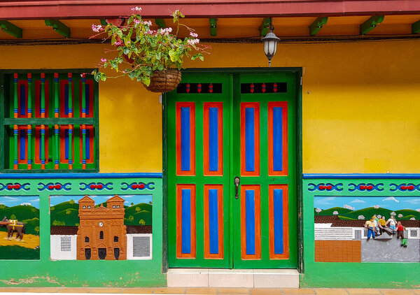 BEAUTIFUL AND COLORFUL COLOMBIAN TOWN, TOURIST DESTINATION.ITS STREETS ARE FULL OF ARTISTIC FACADES THAT MAKE IT ORIGINAL AND WELL VISITED