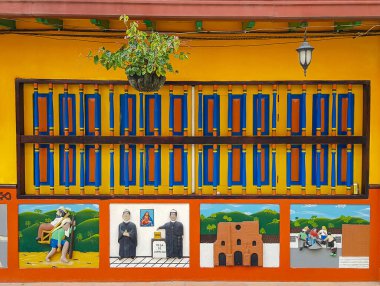 GÖREVLİ VE KOLOMBİYA KOLOMBİYA, TURİST YÖNETMENLİĞİ. BATLARI ARTİSTİK FABRİKALARLARI YAŞILARI