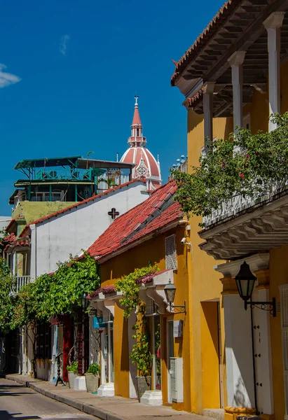 Imagen Ciudad Heroica Como Cartagena Conoce Colombia Ciudad Walled Llena — Foto de Stock