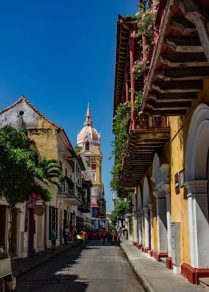 Imagen Ciudad Heroica Como Cartagena Conoce Colombia Ciudad Walled Llena — Foto de Stock