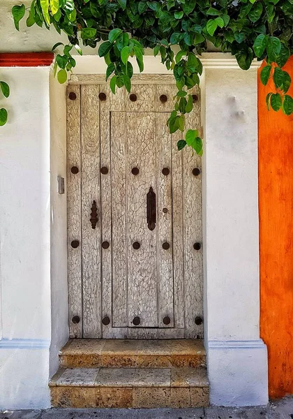 Imagem Cidade Heróica Como Cartagena Conhecida Colombia Cidade Avaliada Completo — Fotografia de Stock