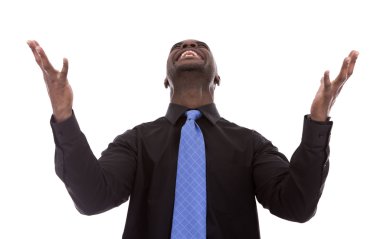 yakışıklı siyah işadamı