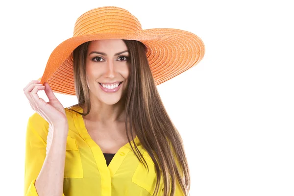 Verão mulher caucasiana — Fotografia de Stock