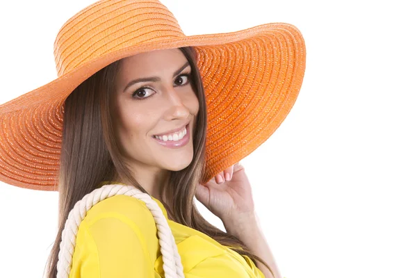 Summer caucasian woman — Stock Photo, Image