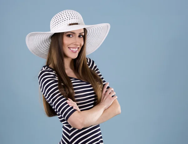 Zomer Kaukasische vrouw — Stockfoto