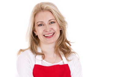 önlük kadın aşçı