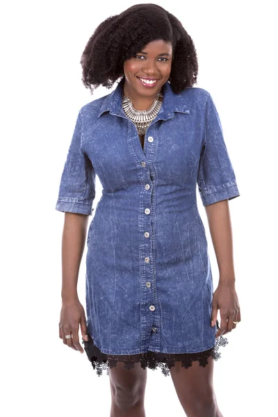 Casual black woman — Stock Photo, Image