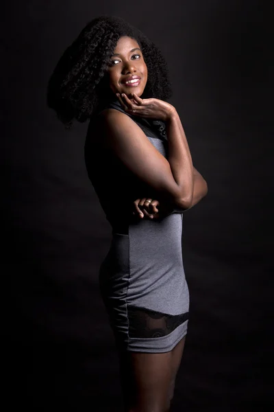 Чорний висококласні жінка — стокове фото