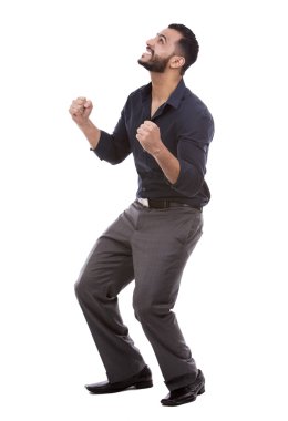 beyaz üzerine başarılı iş adamı