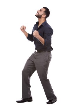 beyaz üzerine başarılı iş adamı