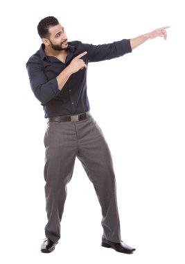 beyaz üzerine başarılı iş adamı