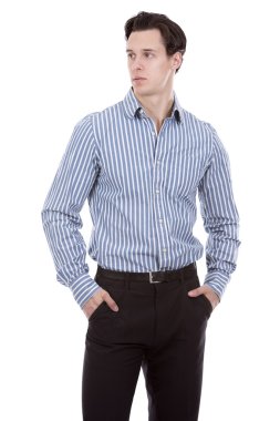 beyaz üzerine başarılı iş adamı