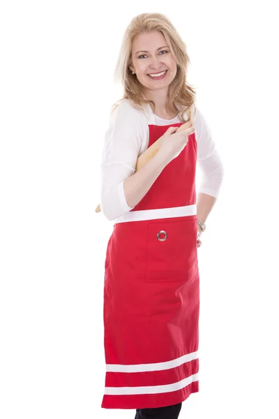 Female cook in apron — Stock Photo, Image