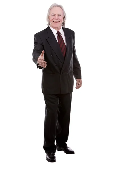 Businessman on white — Stock Photo, Image