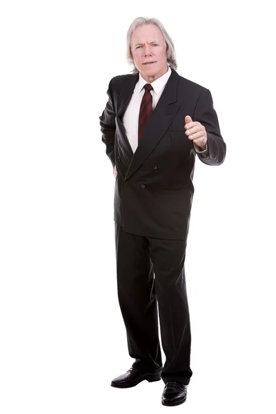 Businessman on white — Stock Photo, Image