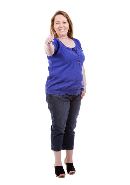 Casual caucasian woman — Stock Photo, Image