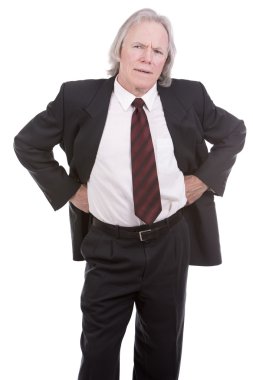 beyaz üzerine üst düzey iş adamı