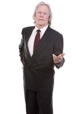 beyaz üzerine üst düzey iş adamı