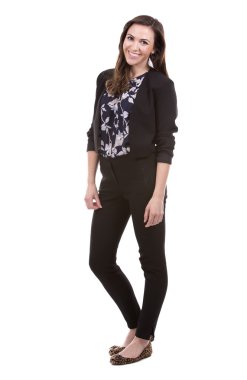 Beyaz üzerine başarılı iş kadını