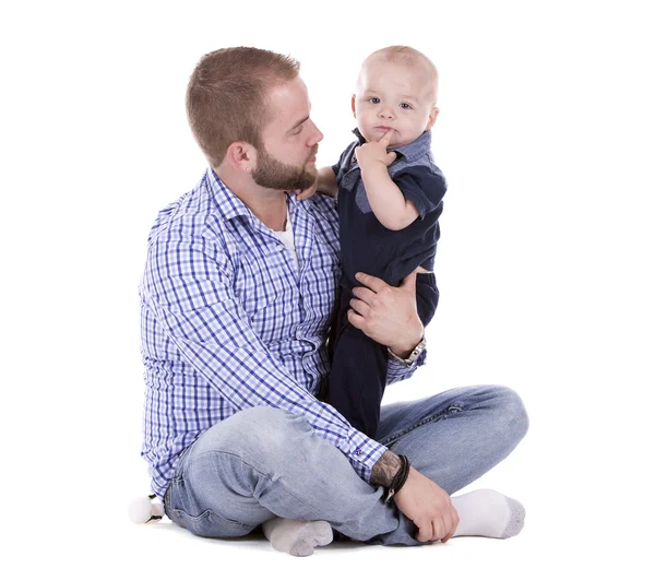 Padre e figlio occasionali — Foto Stock