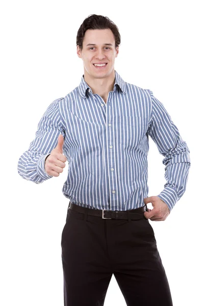 Exitoso hombre de negocios en blanco — Foto de Stock