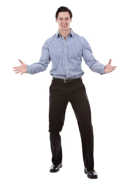 Exitoso hombre de negocios en blanco — Foto de Stock