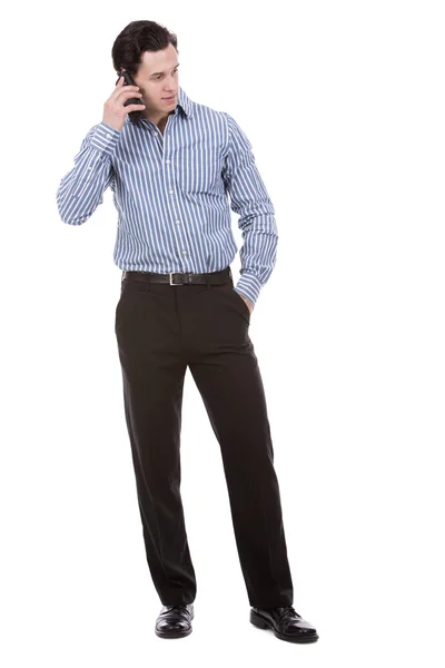 Exitoso hombre de negocios en blanco — Foto de Stock