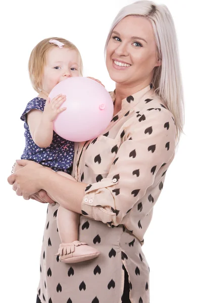 Mother and cute daughter — Stock Photo, Image