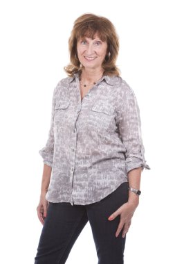 Orta yaşlı casual kadın