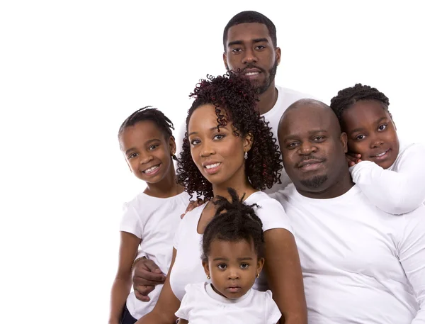 Schwarze, lässige Familie — Stockfoto