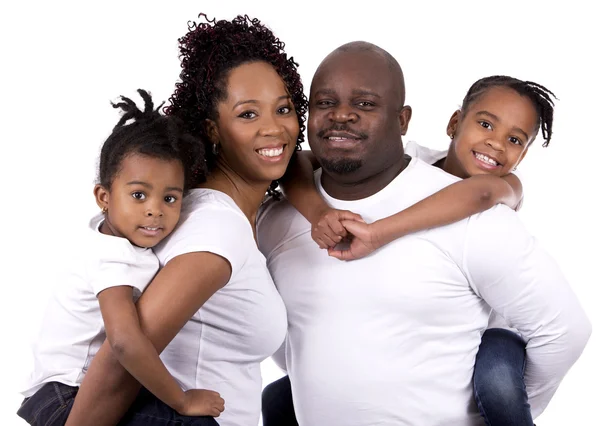 Black casual family — Stock Photo, Image