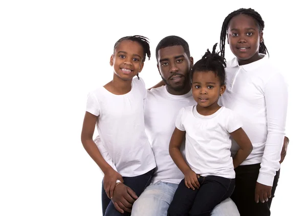 Black young siblings — Stock Photo, Image