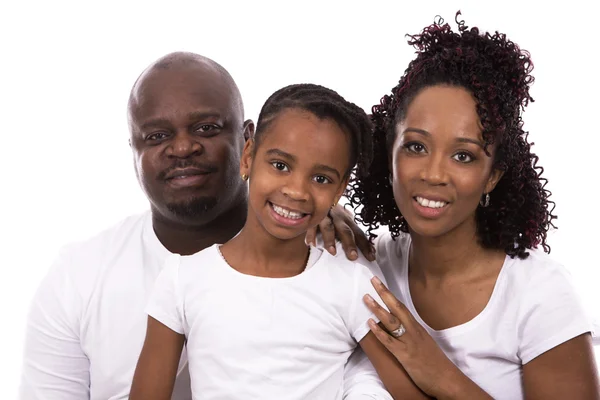 Schwarze, lässige Familie — Stockfoto