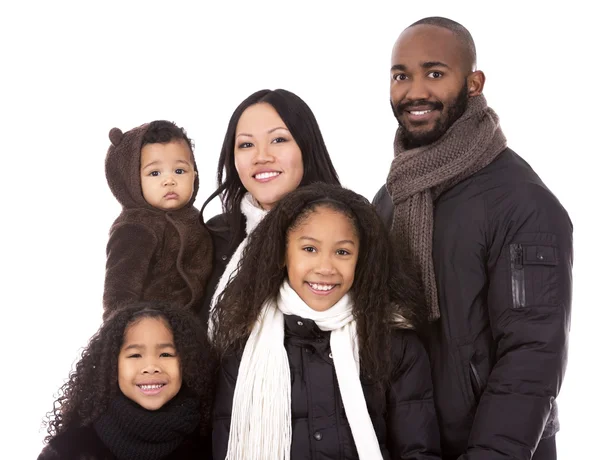 Etnische casual familie — Stockfoto