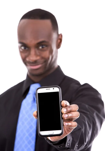 Bonito homem de negócios negro — Fotografia de Stock