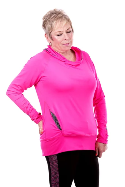 Woman with back pain — Stock Photo, Image