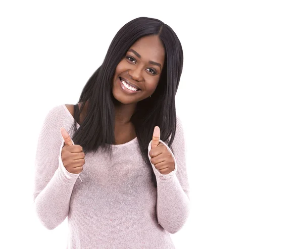 Casual mulher negra — Fotografia de Stock