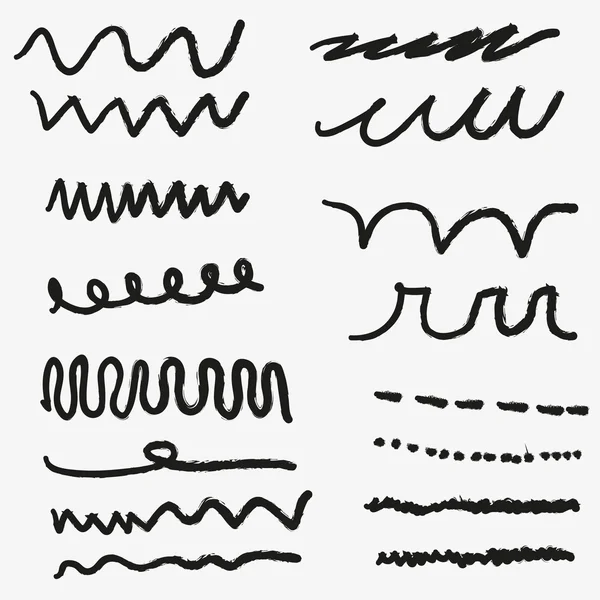 Doddle elements set — Stock Vector