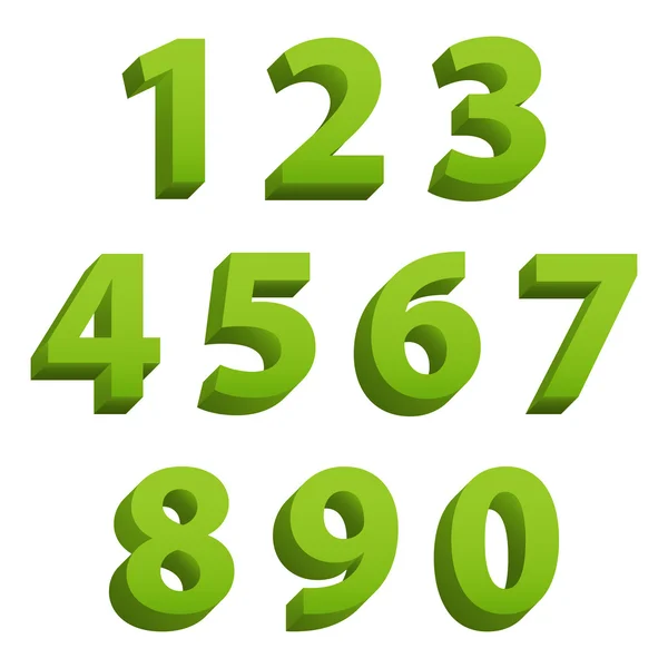 ᐈ Numbers 3d stock vectors, Royalty Free 3d numbers illustrations ...