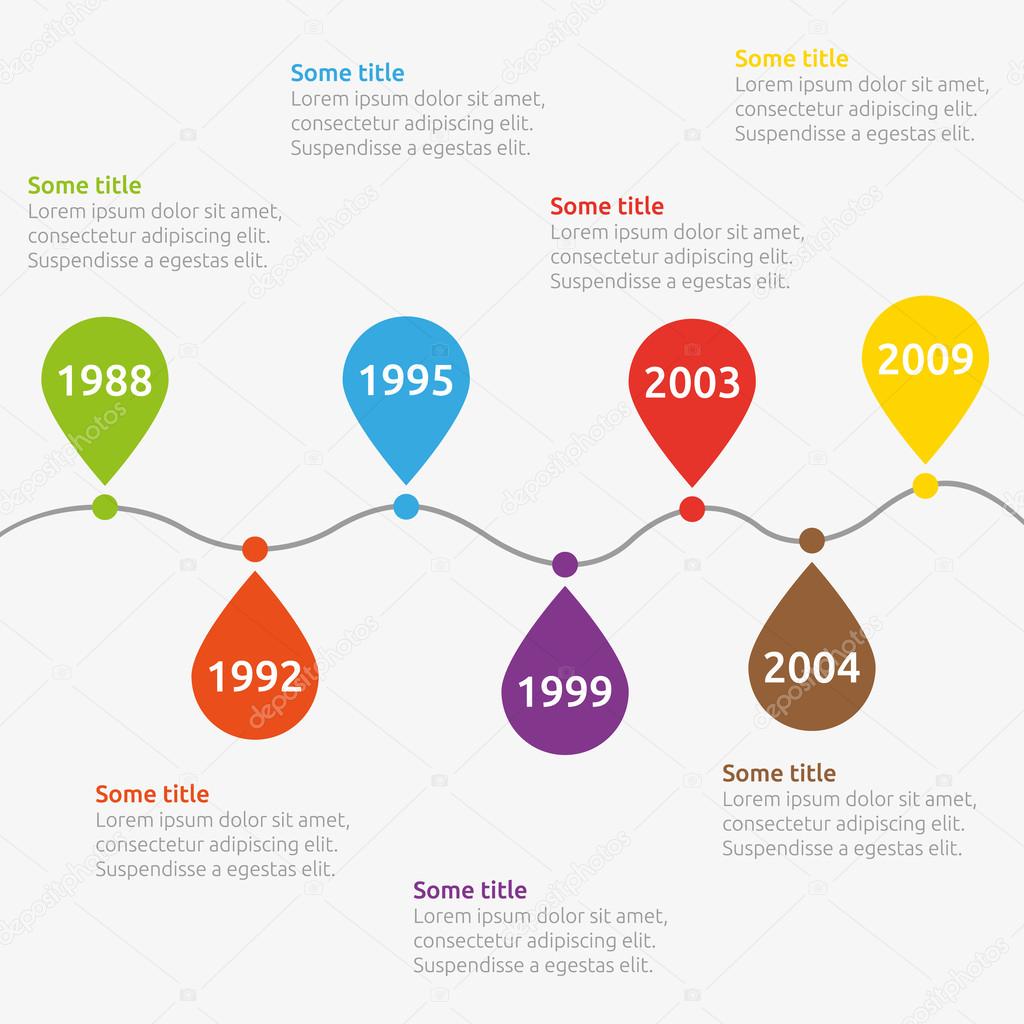 Infographic timeline template